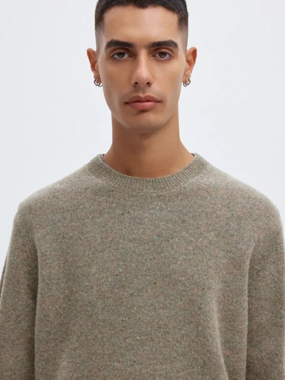 ANNARR - ANRragi LS Knit Wool Crew Neck