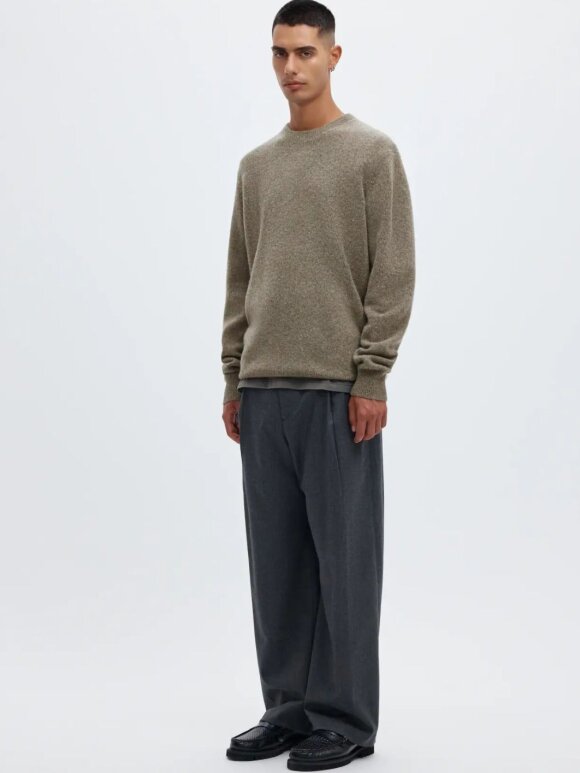 ANNARR - ANRragi LS Knit Wool Crew Neck