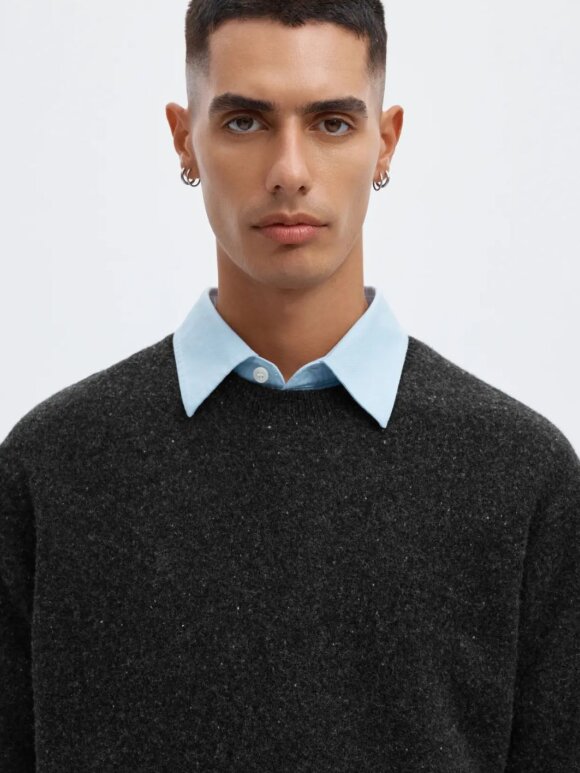 ANNARR - ANRragi LS Knit Wool Crew Neck