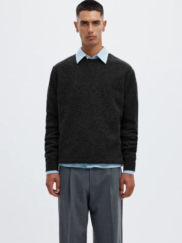 ANNARR - ANRragi LS Knit Wool Crew Neck