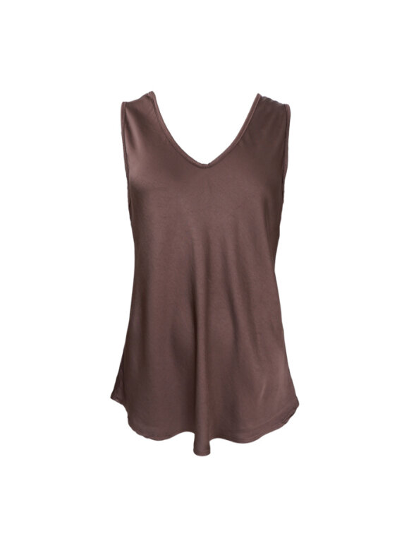 Black Colour - BCMabel Double V-Neck Top Coff