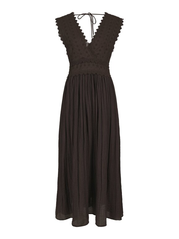 Neo Noir - Arista Lace Dress Dark Brown