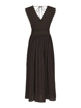 Neo Noir - Arista Lace Dress Dark Brown Neo Noir - Arista Lace Dress Dark Brown