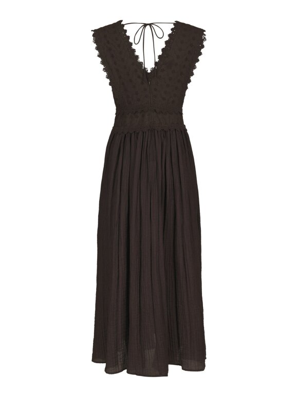 Neo Noir - Arista Lace Dress Dark Brown