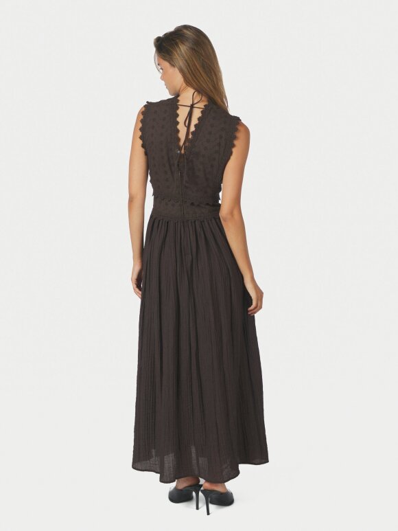 Neo Noir - Arista Lace Dress Dark Brown