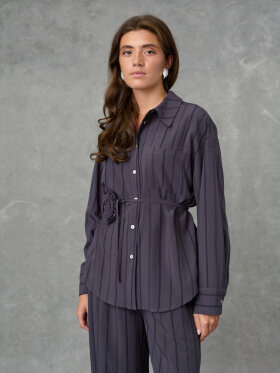 Love & Divine - Love1622 Shirts Grey stripes Love & Divine - Love1622 Shirts Grey stripes