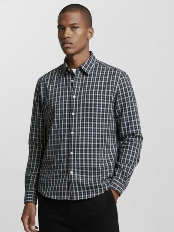 Plenum Studio - Vann Core Checked Poplin Shirt