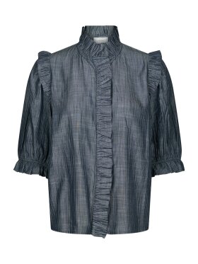 Neo Noir - Chaha Chambray Stripe Blouse