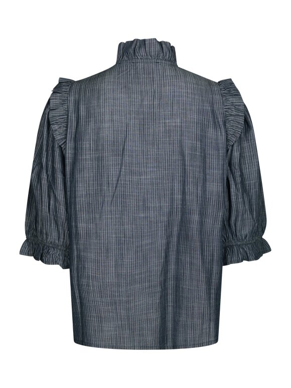 Neo Noir - Chaha Chambray Stripe Blouse
