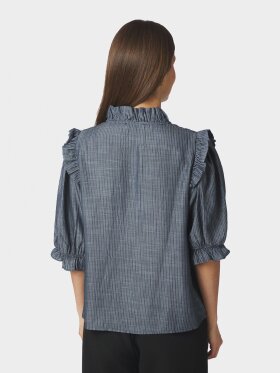 Neo Noir - Chaha Chambray Stripe Blouse