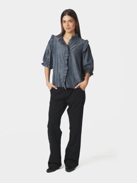 Neo Noir - Chaha Chambray Stripe Blouse