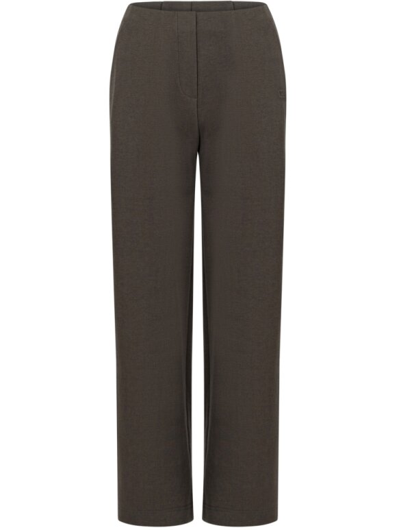 Coster Copenhagen - Jersey Pants sille fit Moss Green