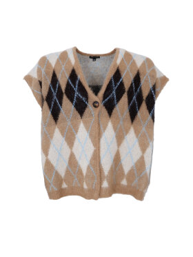 Black Colour - BCAlvina Knit Vest Latte