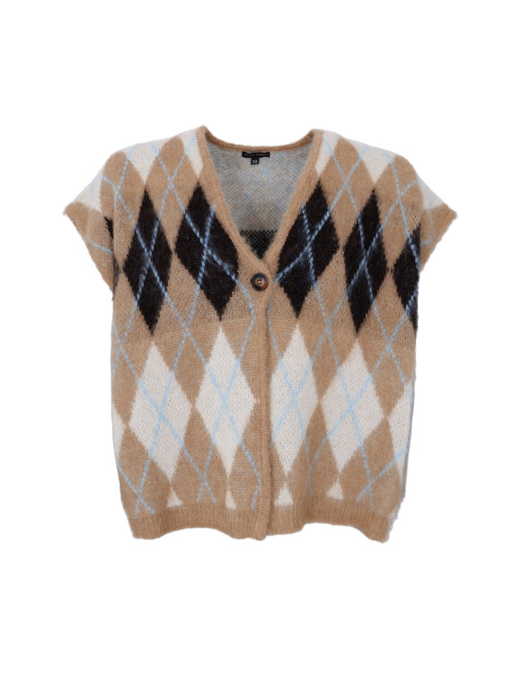 Black Colour - BCAlvina Knit Vest Latte