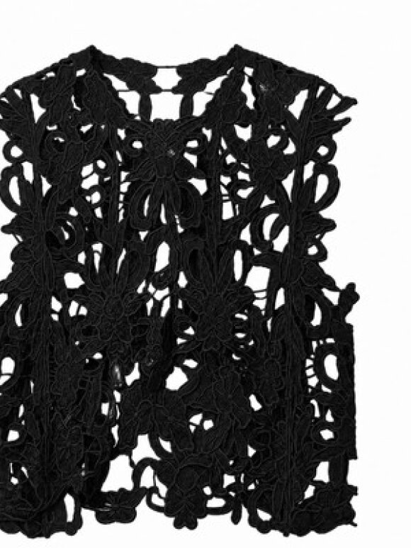 tim&simonsen - Gudrun Lace Top Black