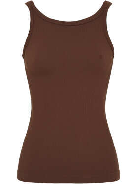 tim&simonsen - Lone Rib tank top Cioccolato