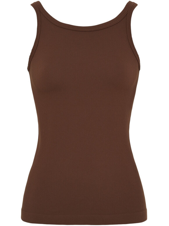 tim&simonsen - Lone Rib tank top Cioccolato