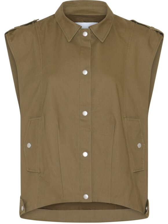 La Rouge - Daniella Waistcoat Khaki