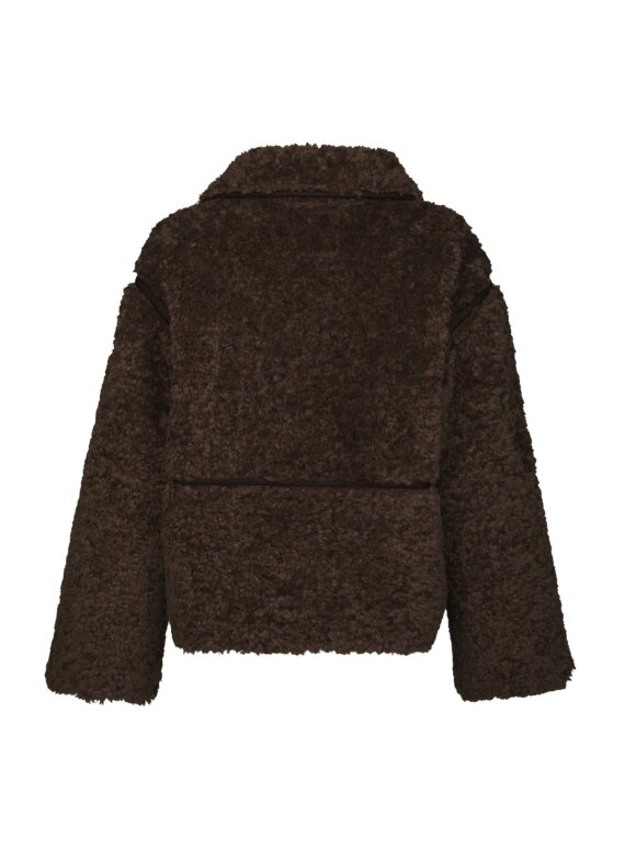 Neo Noir - Castor Faux Fur Jacket Brown