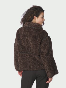 Neo Noir - Castor Faux Fur Jacket Brown Neo Noir - Castor Faux Fur Jacket Brown