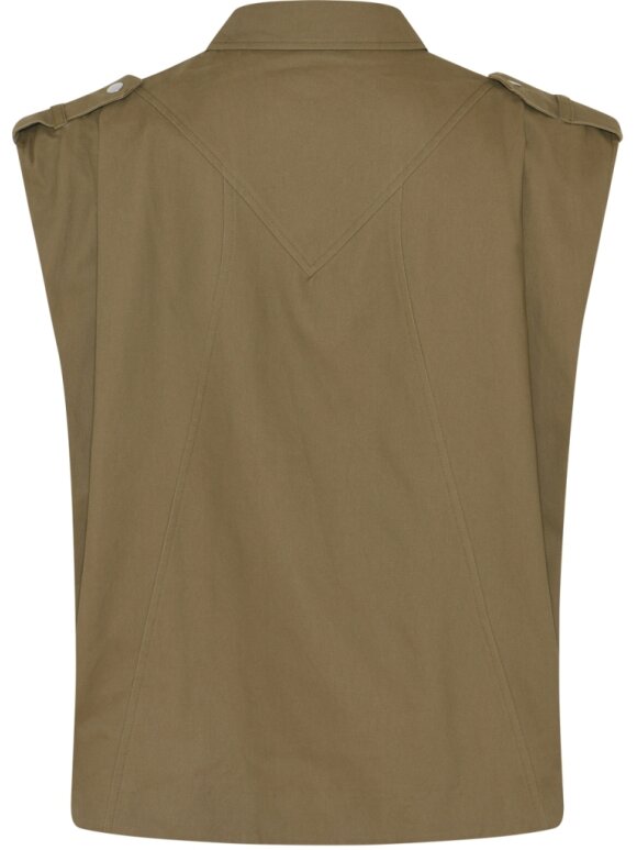 La Rouge - Daniella Waistcoat Khaki