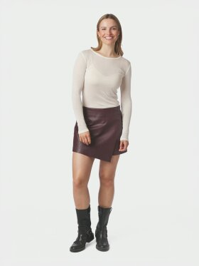 Neo Noir - Elayne Faux Leather Skorts Bor Neo Noir - Elayne Faux Leather Skorts Bor