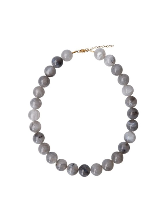 Black Colour - BCMilova Necklace Grey