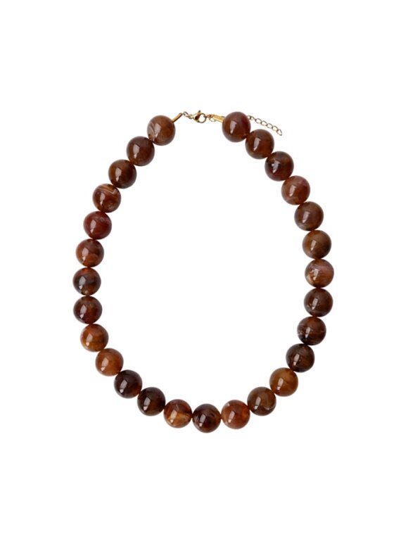 Black Colour - BCMilova Necklace Coffee