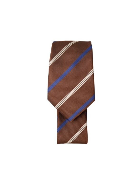 Black Colour - BCLulu Tie Brown blue stripe