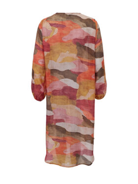 Black Colour - BCZella Sheer Dress Burnt Wine