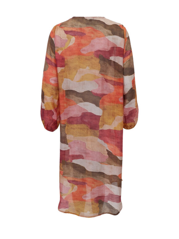 Black Colour - BCZella Sheer Dress Burnt Wine