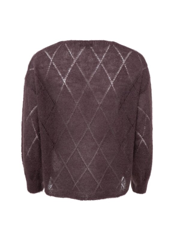 Black Colour - BCBjoerk Argyle Jumper