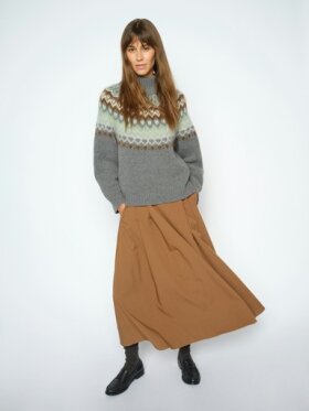 Mos Mosh - MMKit Sato Skirt Dark Camel Mos Mosh - MMKit Sato Skirt Dark Camel