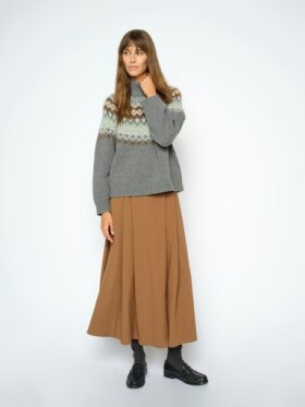 Mos Mosh - MMKit Sato Skirt Dark Camel Mos Mosh - MMKit Sato Skirt Dark Camel