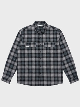 LAU--LAU - PATCH FLANNEL SHIRT