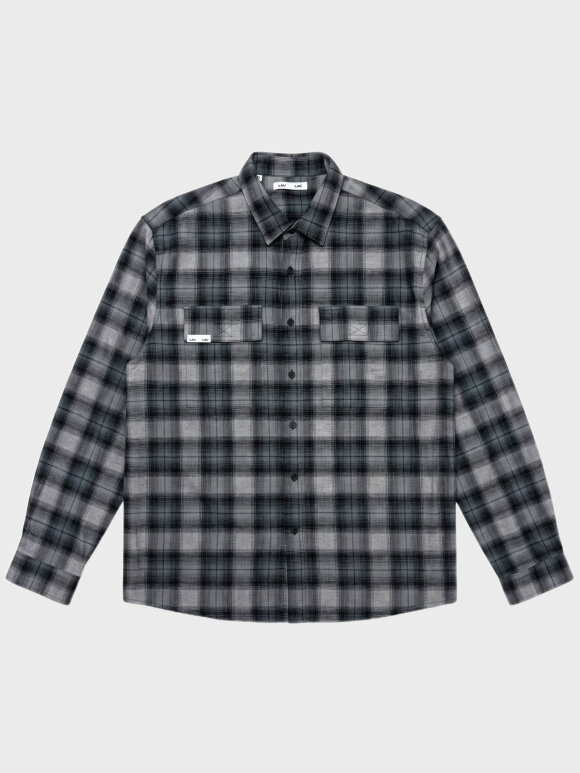 LAU--LAU - PATCH FLANNEL SHIRT