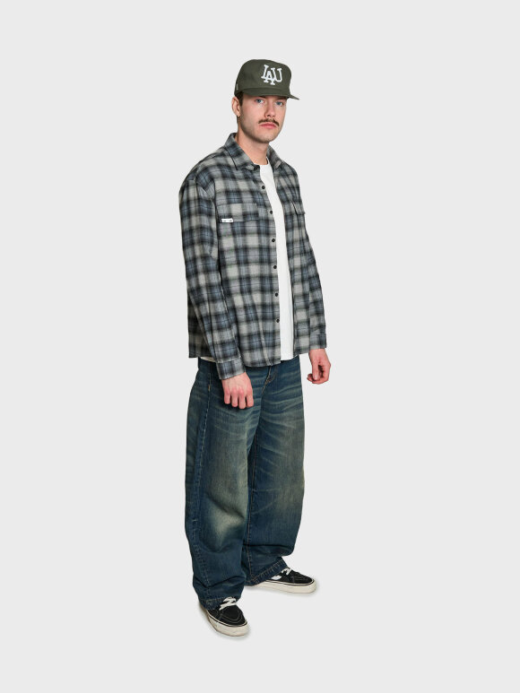 LAU--LAU - PATCH FLANNEL SHIRT