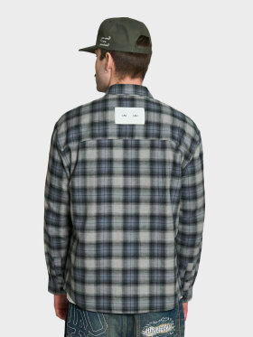 LAU--LAU - PATCH FLANNEL SHIRT