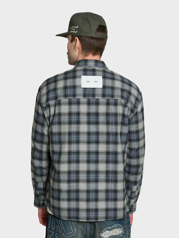 LAU--LAU - PATCH FLANNEL SHIRT