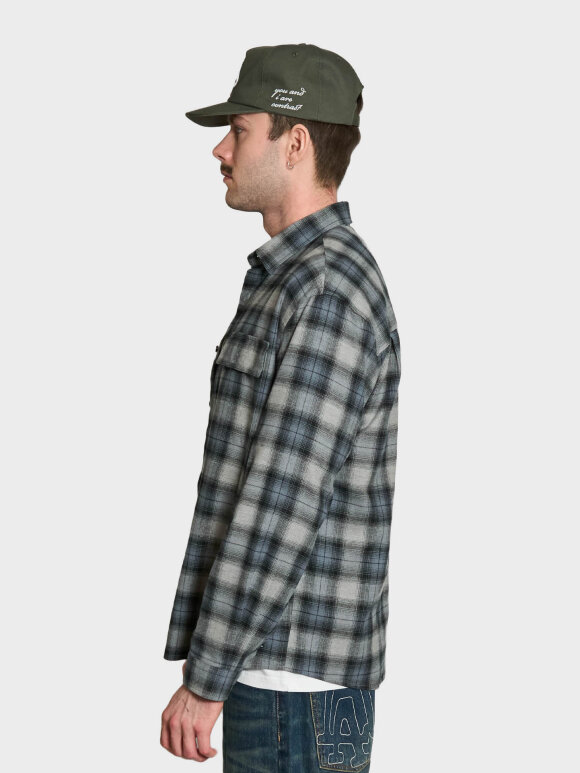 LAU--LAU - PATCH FLANNEL SHIRT