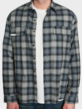 LAU--LAU - PATCH FLANNEL SHIRT