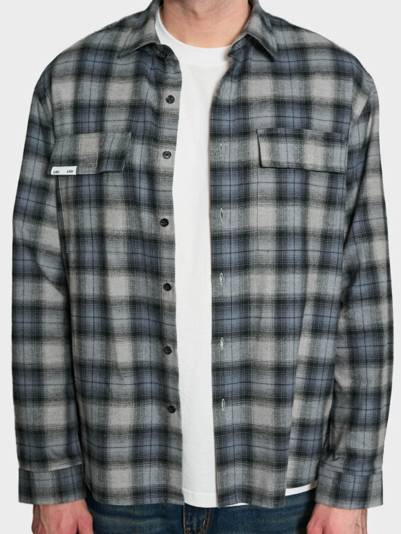 LAU--LAU - PATCH FLANNEL SHIRT