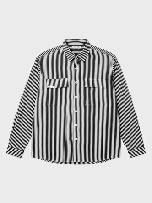LAU--LAU - BLACK STRIPED SHIRT