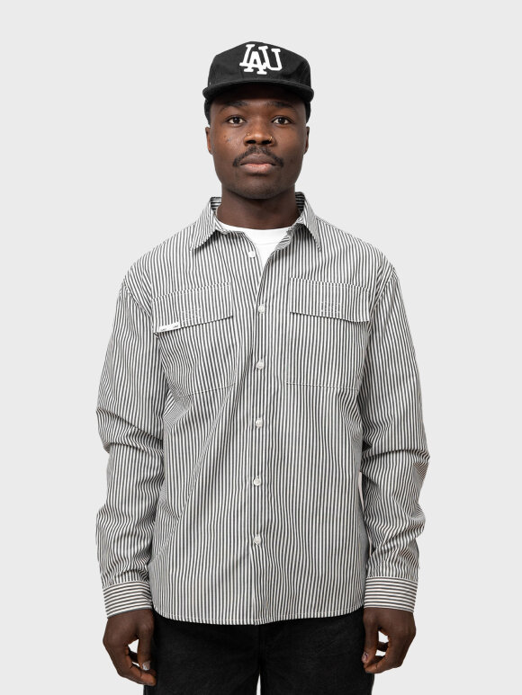 LAU--LAU - BLACK STRIPED SHIRT