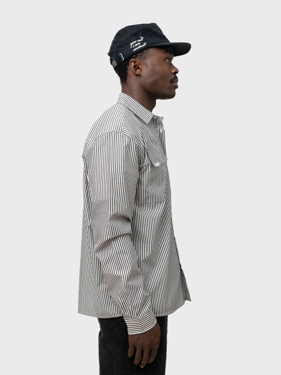 LAU--LAU - BLACK STRIPED SHIRT
