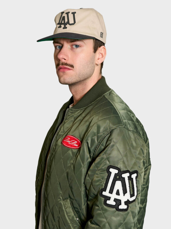 LAU--LAU - QUILTED VARSITY JACKET