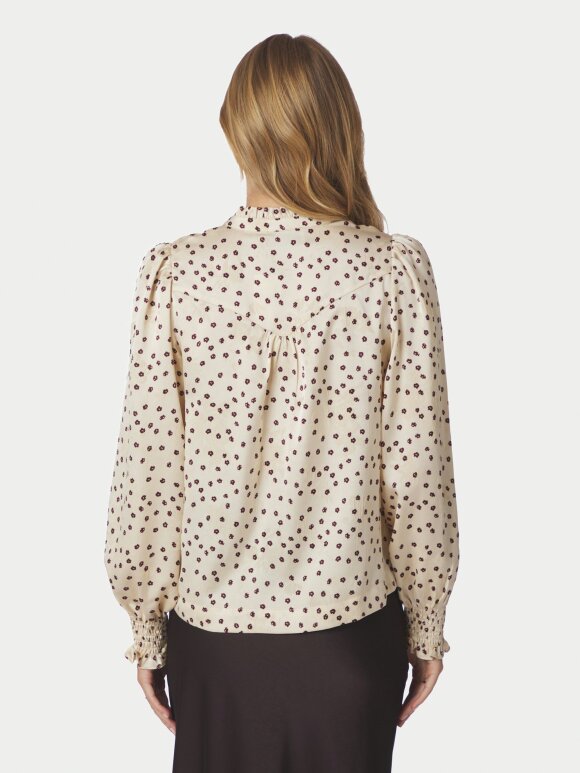 Neo Noir - Astride Flower Jacquard Blouse