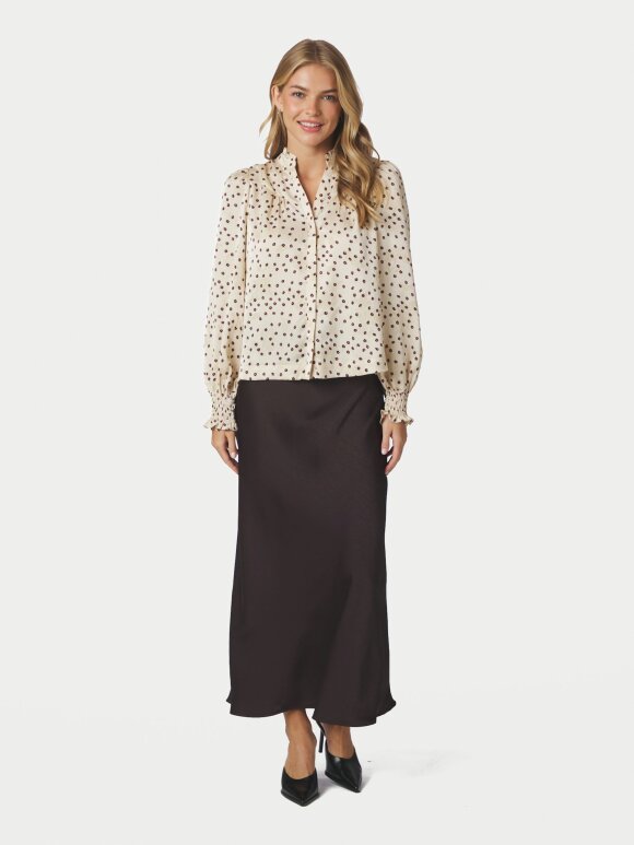 Neo Noir - Astride Flower Jacquard Blouse