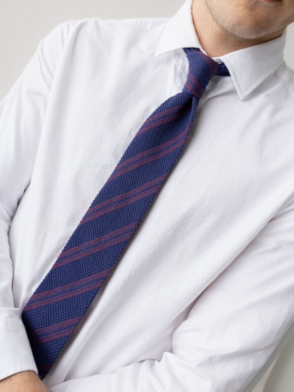 Mos Mosh Gallery - MMGMaze Stripe Knit Tie