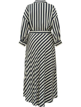 Gossia - PiperGO Dress Navy Creme Strib Gossia - PiperGO Dress Navy Creme Strib
